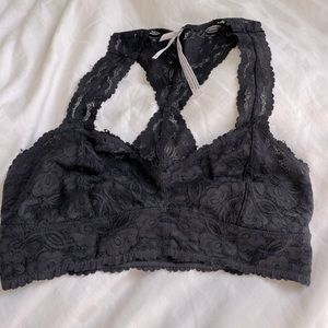 Intimately Free People Racerback black bralette